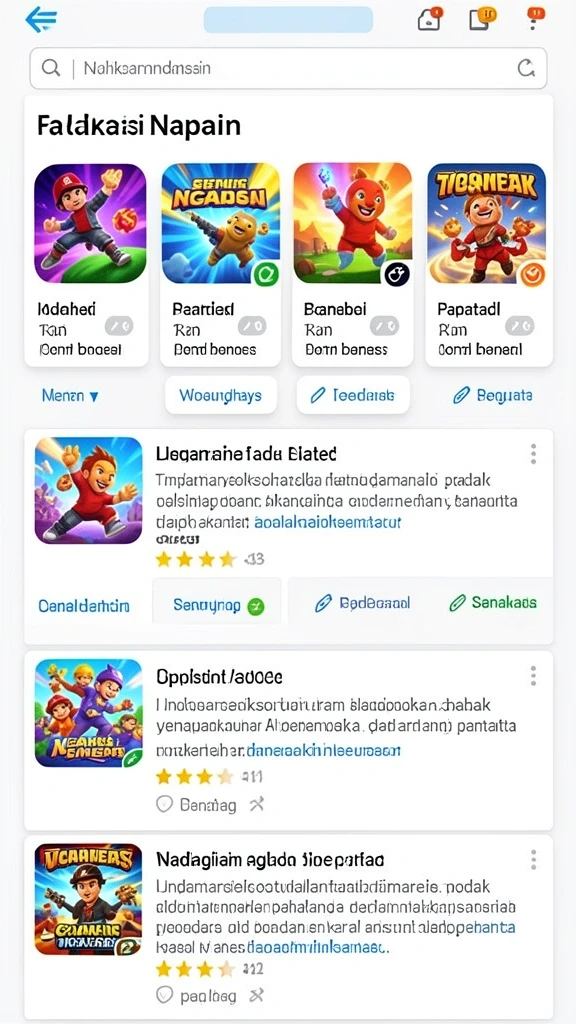 Level yang beragam dan menantang