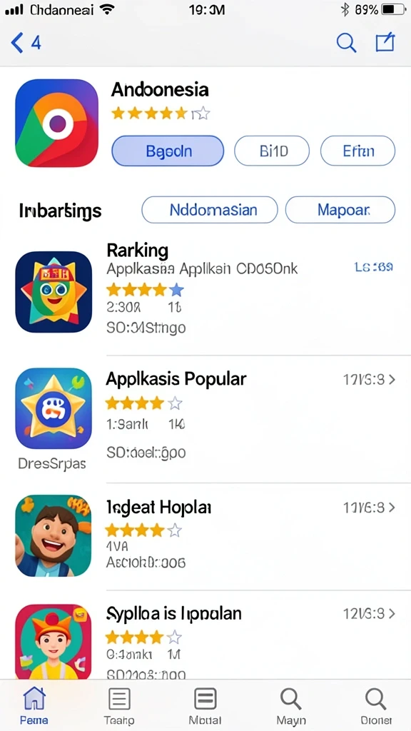 Tampilan antarmuka yang menarik dan modern.