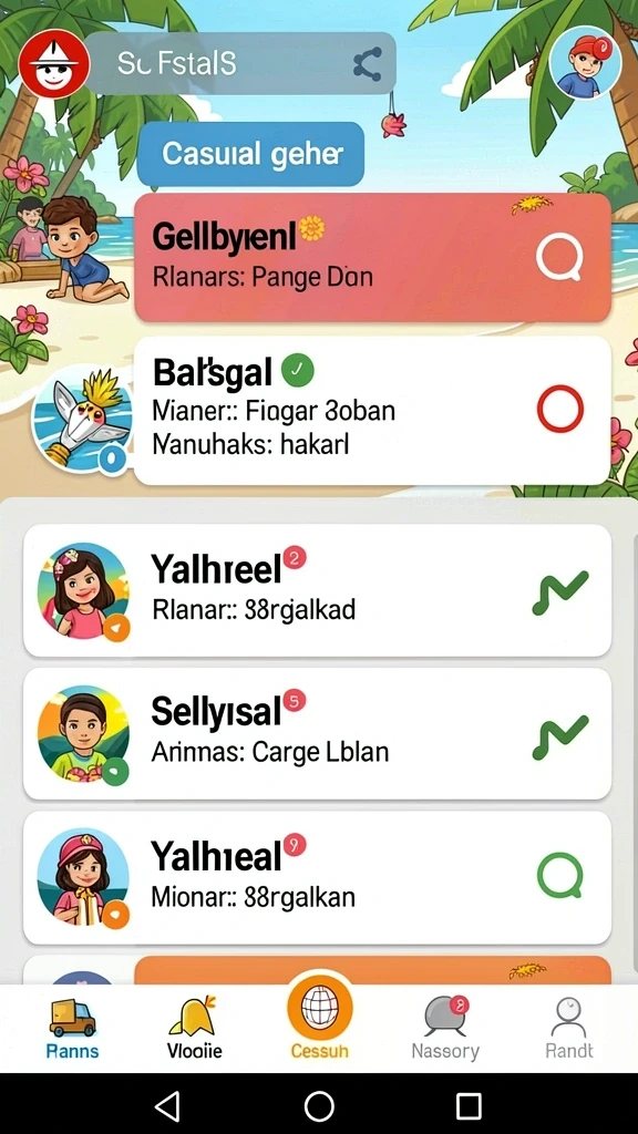Tampilan grafis yang memukau dan berwarna.