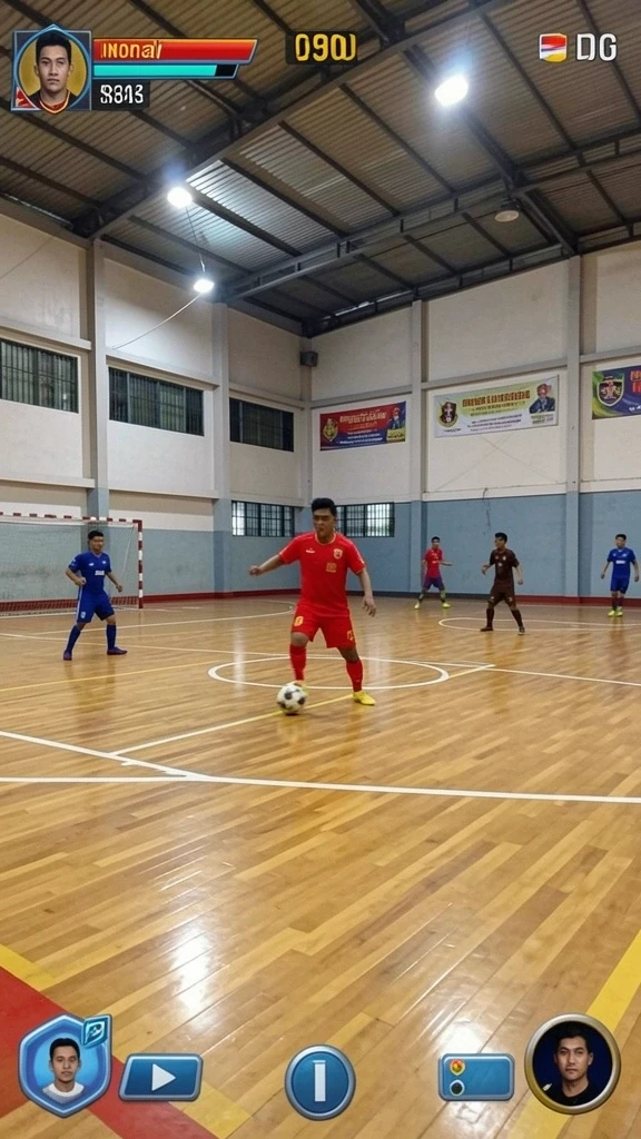 Tampilan awal permainan dengan karakter menarik.