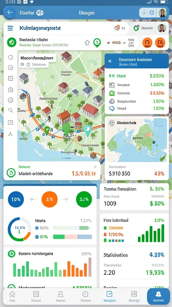 Pemandangan dunia fantasi yang menakjubkan.