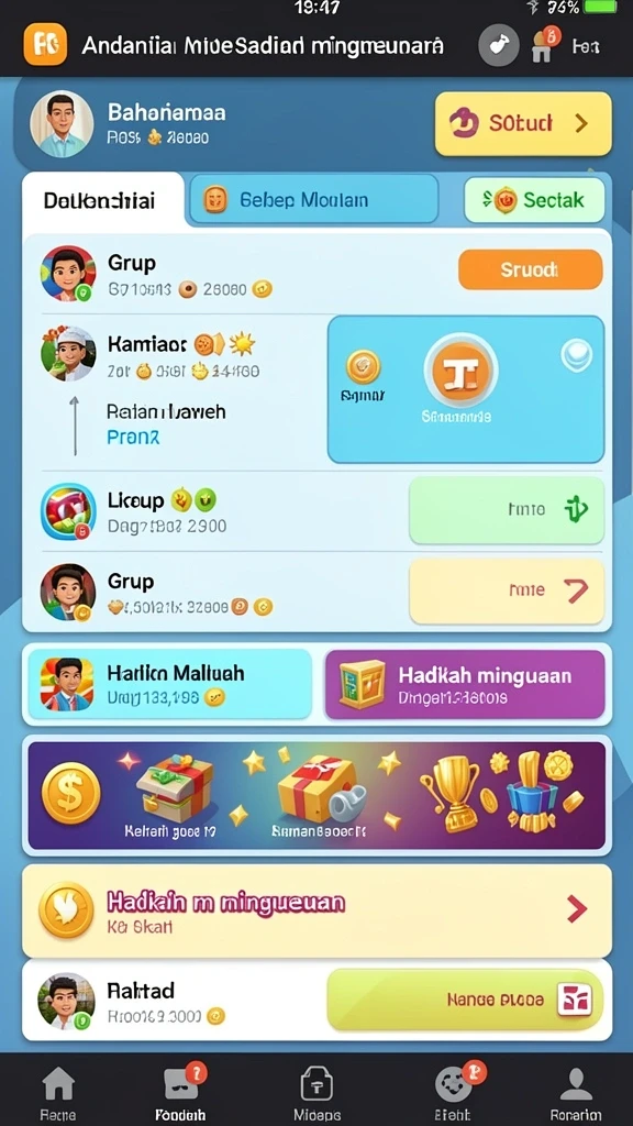 Antarmuka pengguna yang mudah dinavigasi di CEMARA777.