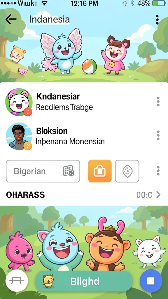 Lingkungan game yang luas dan indah.