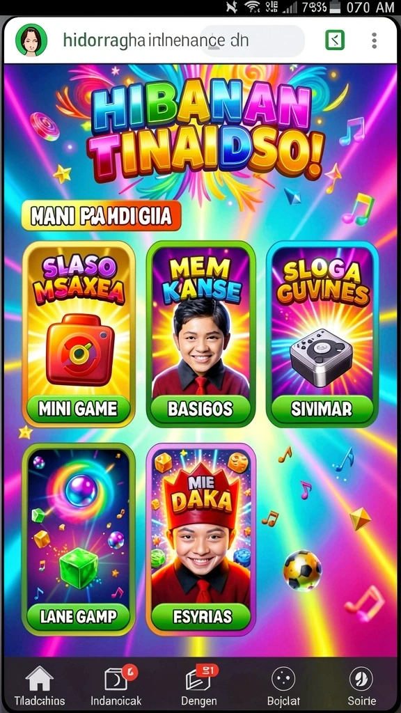Lingkungan game yang luas dan interaktif.