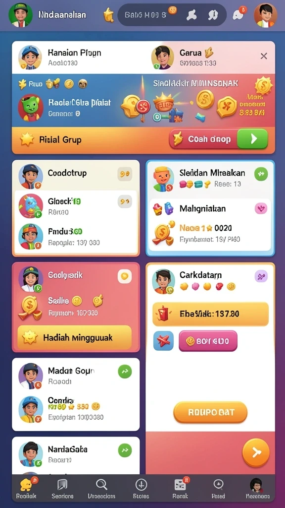 Beragam permainan menarik untuk semua usia.