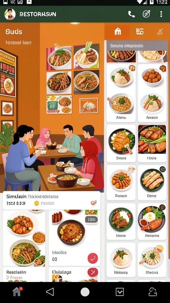 Menu permainan yang intuitif dan mudah digunakan.
