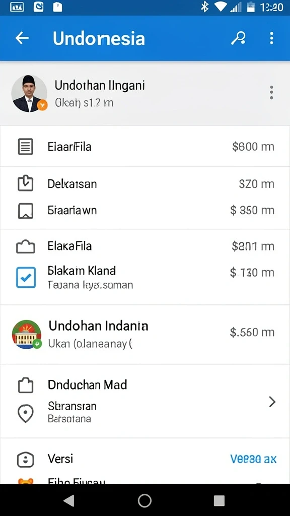 Tampilan menu utama JKTJKT yang menarik.