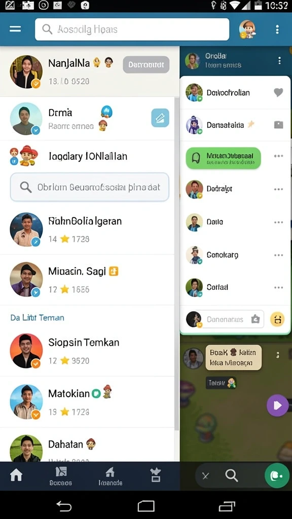 Tampilan antarmuka yang menarik dan user-friendly.