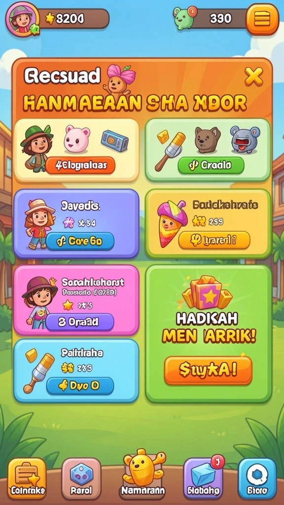 Tampilan antarmuka pengguna yang menarik.