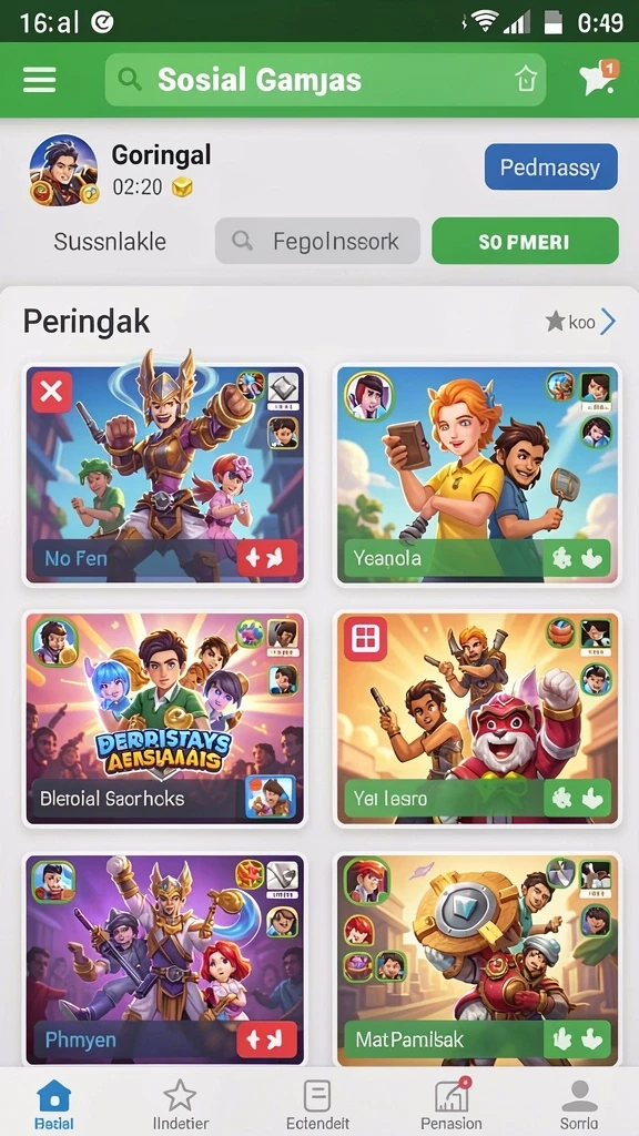 Komunitas aktif untuk berbagi pengalaman bermain.