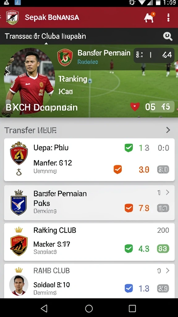 Tampilan menu yang intuitif dan mudah digunakan.