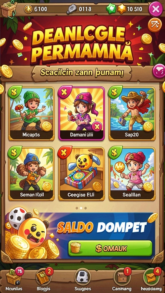Tampilan karakter utama yang siap berpetualang.