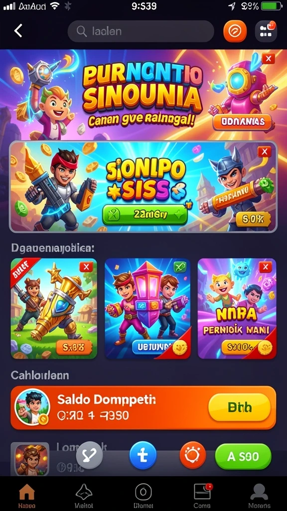 Karakter seru yang dapat dipilih.