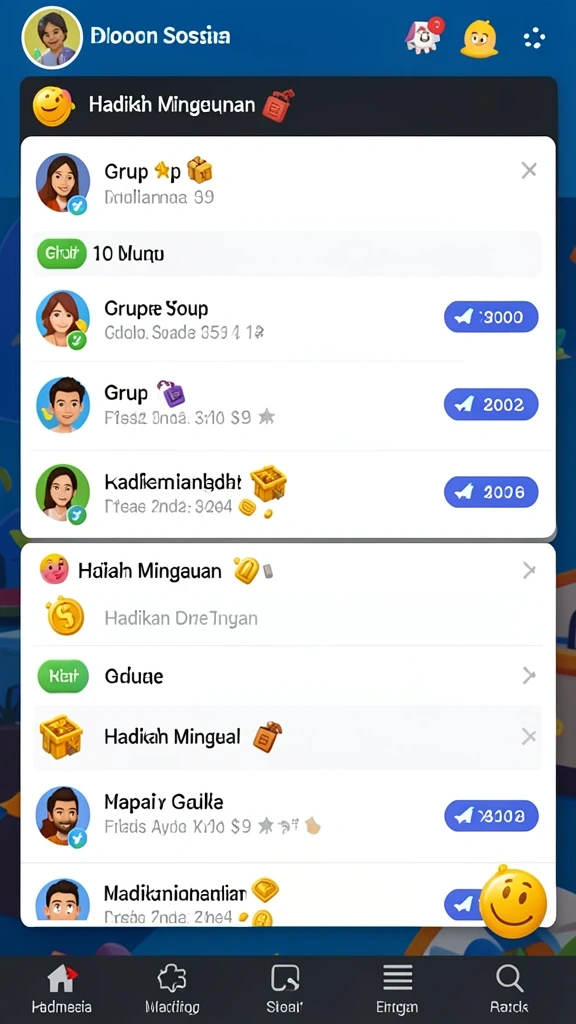 Tampilan antarmuka yang menarik dan sederhana.